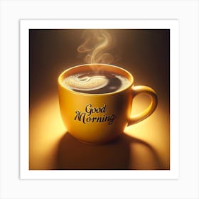 Good Morning coffee mug 1 Art Print