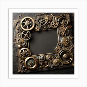 Steampunk Frame Art Print