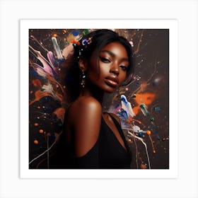 Beautiful African Woman Art Print