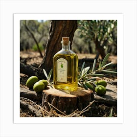 Olive Oil Art Print