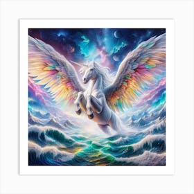 Pegasus In The Sky Art Print