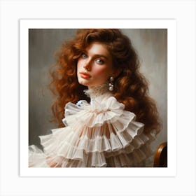 Portrait Of A Young Woman 4 Art Print