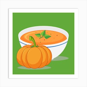 Pumpkin Soup Soup Pumpkin Cream Soup Art Print