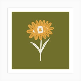 Flower Eye Art Print