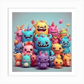 Monsters Art Print