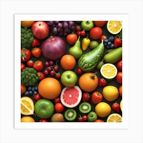 Fruit Stock Footage Art Print