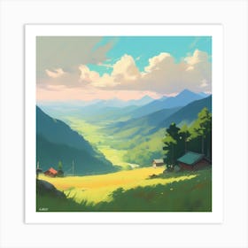 Landscape Painting 126 Art Print