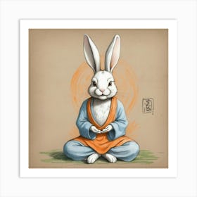 Buddha Bunny 2 Art Print