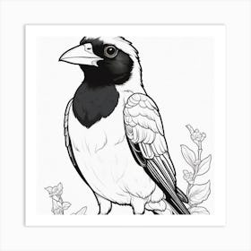 Bird Coloring Pages Art Print