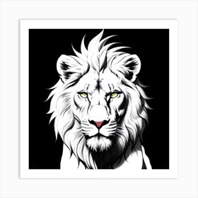 Lion Head Art Print