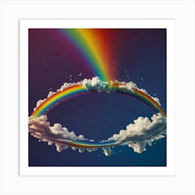 Default Double Upside Down Rainbow Art Print 2 Art Print