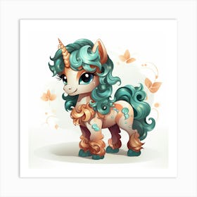 Cute Unicorn 68 Art Print