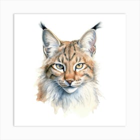 Island Lynx Cat Portrait 1 Art Print