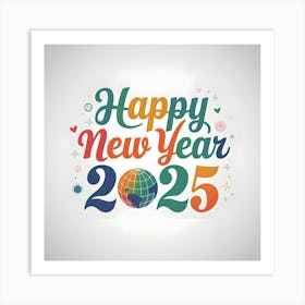 Happy New Year 2025 3 Art Print