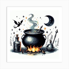 Witches Cauldron Art Print