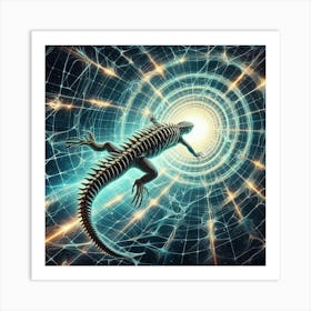 Lizard In Space 1 Art Print