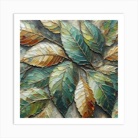 Leaf Painting 1 Art Print