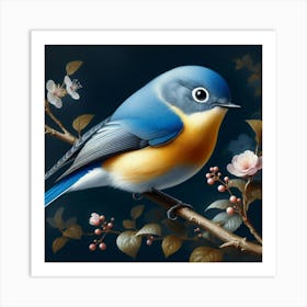 Blue Bird 1 Art Print