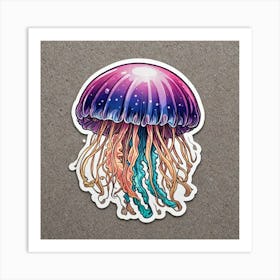 Sticker Of Jellyfish 2992549218(1) Art Print