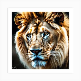 Lion Portrait 27 Art Print