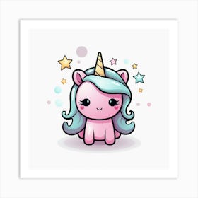 Cute Unicorn 505 Art Print