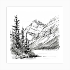 Mountain Landscape Art Print