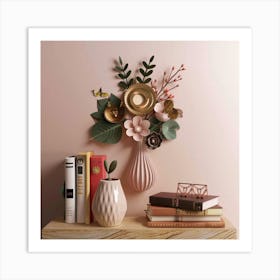 Flower Vase Wall Art Art Print