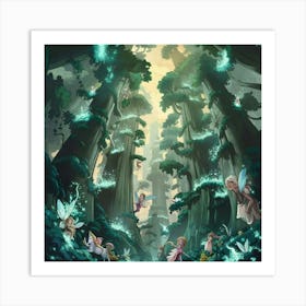 Fairy Forest 1 Art Print