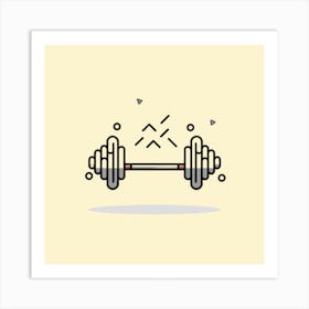 Barbell Icon 1 Art Print