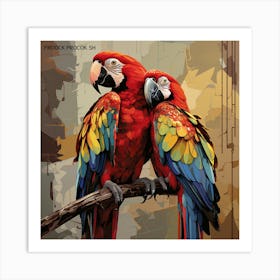 Parrots Art Print