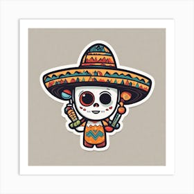 Day Of The Dead Skull 76 Art Print