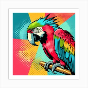 Pop Parrot 8 Art Print