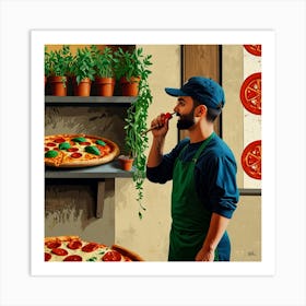 Default Pizza Plant Kitchen Art 1 Art Print