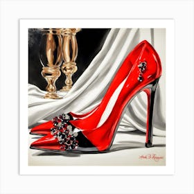 Red Heels Art Print