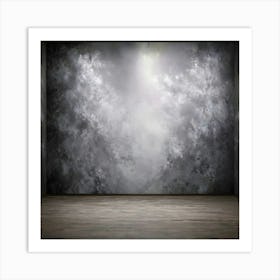 Empty Room With A Cloudy Sky Art Print