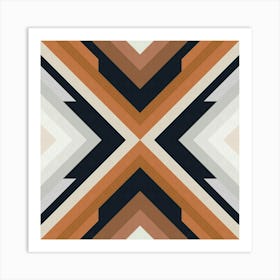 brown oblique strokes 2 Art Print