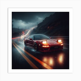 HONDA NSX 1991 photorealistic Art Print