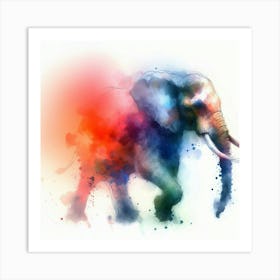 Elephant Canvas Art Art Print