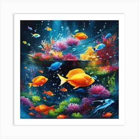 Underwater Fishes Art Print