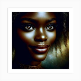 Portrait Of African Woman 3 Art Print