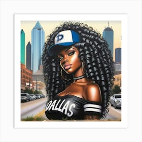 Dallas Girl 3 Art Print