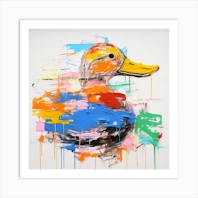 Duck Splash 1 Art Print