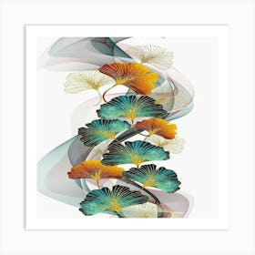 Ginko Leaves Art Print