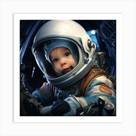 Astronaut Child 2 Art Print