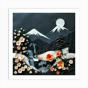 Japanese Paper Art Art Print