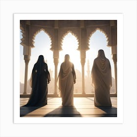 Three Muslim Women Art Print