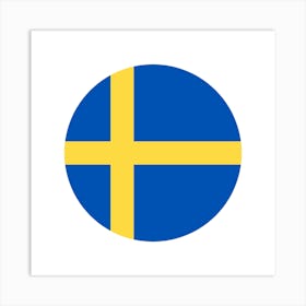 Swedish Flag Art Print