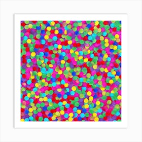 Confetti Background 1 Art Print