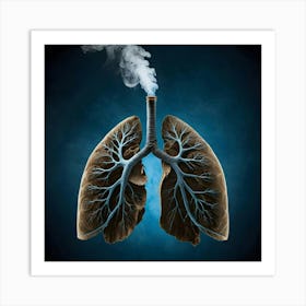 Lungs Stock Photos & Royalty-Free Images Art Print