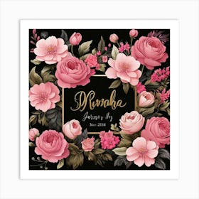 Pink Roses Art Print